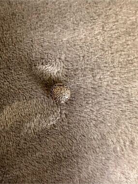 Pandora Clip charm, Filigree Round Metal Bead